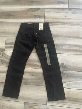 Levi's Men's Straight Black Utility Jeans